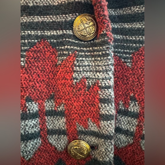 DANIELLE B - Vintage Red/Black/Gray Patterned Blazer Women’s Size Medium - Picture 6 of 16